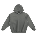 Move in Silence Fleece Boxy Hoodie – First Edition Grey -Oversized