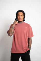 Move in Silence T-Shirt – First Edition – Brick Red - Oversized