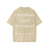 Fearless and Focused T-Shirt – Kids Edition – Light Brown - Oversized