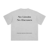 No Limits, No Excuses T-Shirt – Legacy Edition - Ash Grey - Oversized