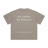 No Limits, No Excuses T-Shirt – Legacy Edition - Khaki - Oversized