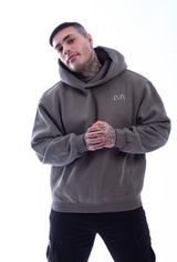 Built on Purpose Fleece Boxy Hoodie – First Edition Grey -Oversized