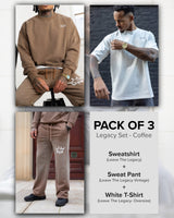 Legacy Sweatshirt Set - Coffee