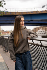 Move in Silence Hoodie – First Edition Grey -Oversized