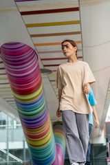 Fearless and Focused T-Shirt – Kids Edition – Light Brown - Oversized