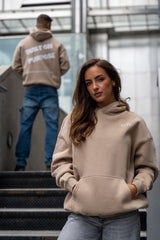Built on Purpose Hoodie – First Edition Grey Apricot -Oversized