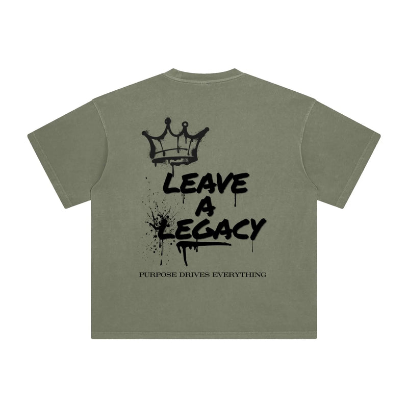 Leave a Legacy T-Shirt – Legacy Edition – Grey Green - Oversized