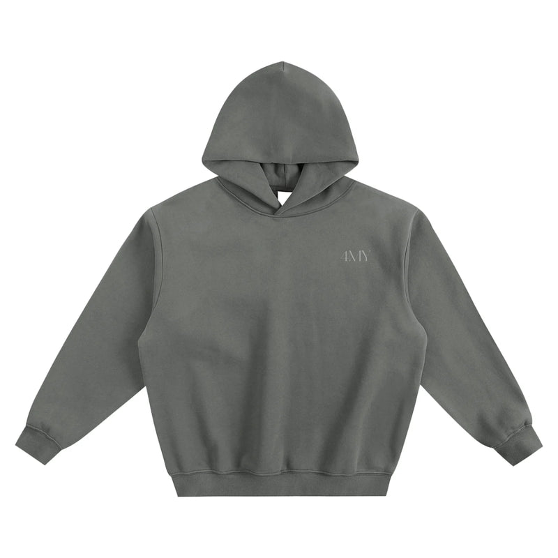 Built on Purpose Fleece Boxy Hoodie – First Edition Grey -Oversized
