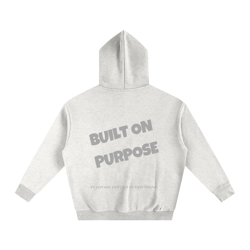 Built on Purpose Hoodie – Oat Grey - Oversized