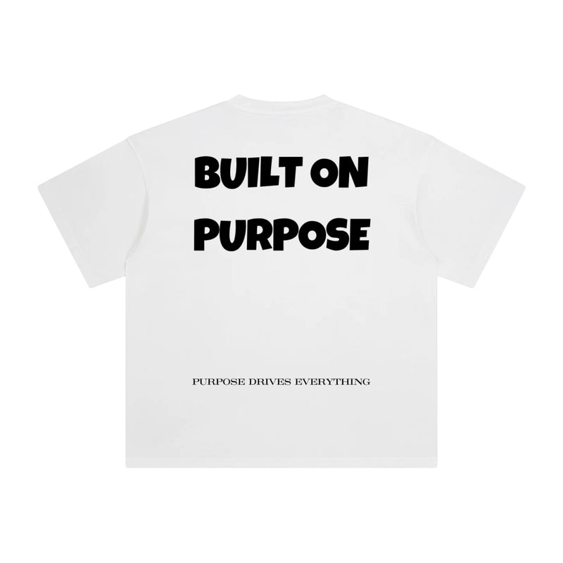 Built on Purpose Tee – First Edition - White - Oversized