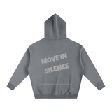 Move in Silence Hoodie – First Edition Grey -Oversized
