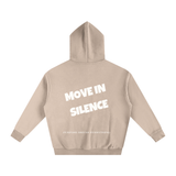 Move in Silence Hoodie – First Edition Grey Apricot -Oversized