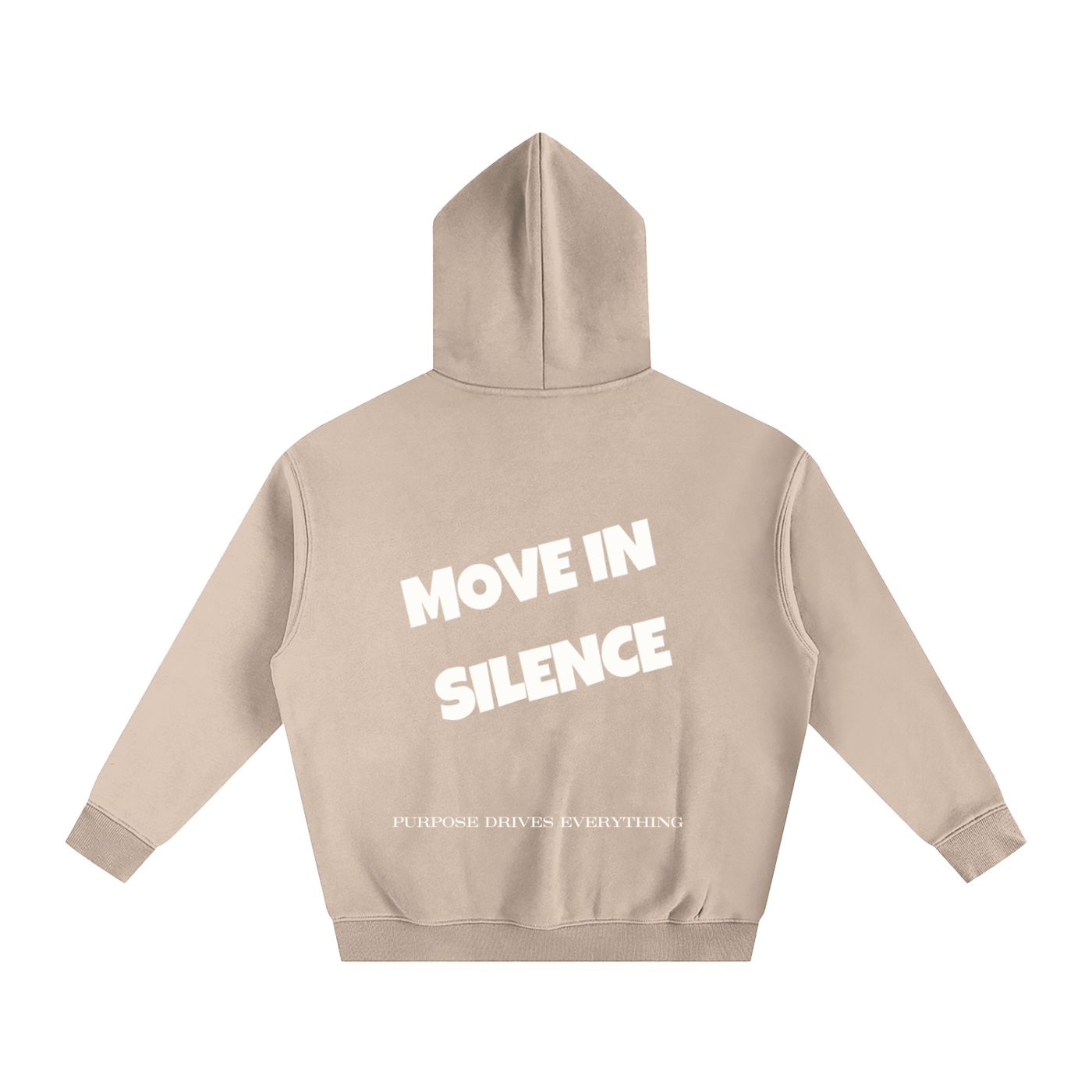 Move in Silence Hoodie – First Edition Grey Apricot