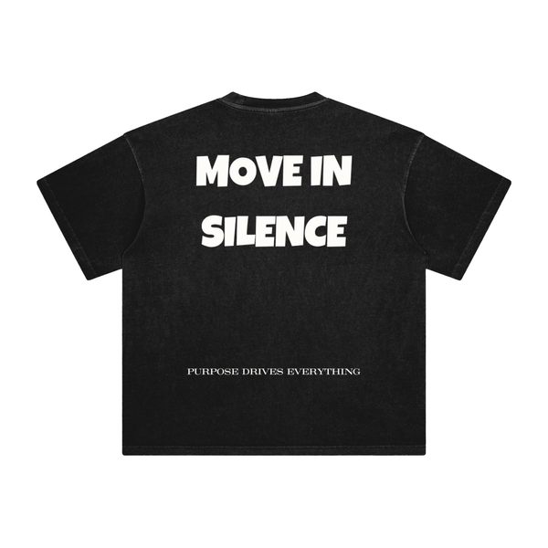 Move in Silence T-Shirt – First Edition - Black - Oversized
