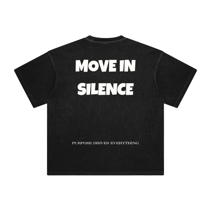 Move in Silence T-Shirt – First Edition - Black - Oversized