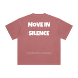 Move in Silence T-Shirt – First Edition – Brick Red - Oversized