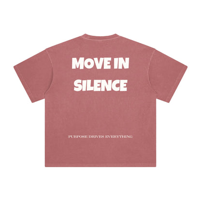 Move in Silence T-Shirt – First Edition – Brick Red - Oversized
