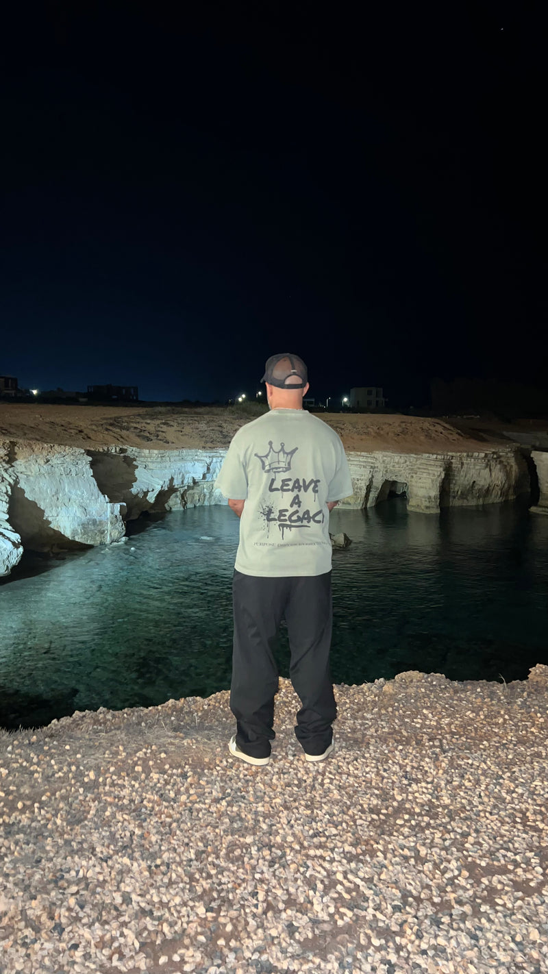 Leave a Legacy T-Shirt – Legacy Edition – Grey Green - Oversized