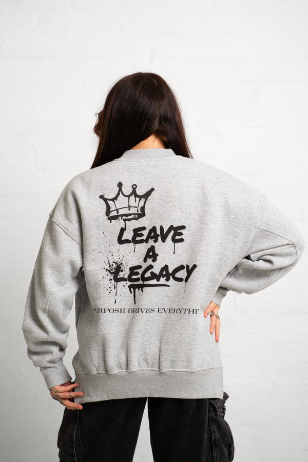 Leave a Legacy Fleece Sweatshirt – Grey