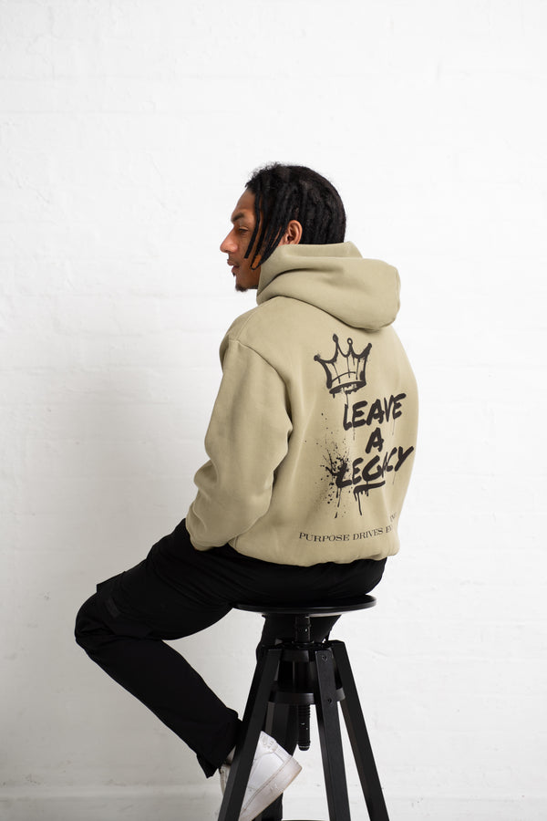 Leave a Legacy Boxy Hoodie – Khaki