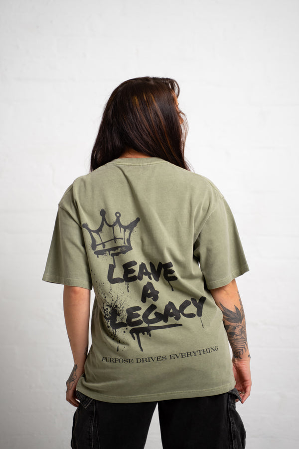 Leave a Legacy T-Shirt – Legacy Edition – Khaki - Oversized