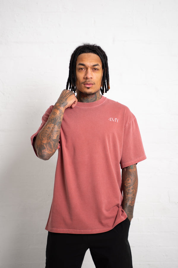 Move in Silence T-Shirt – First Edition – Brick Red - Oversized