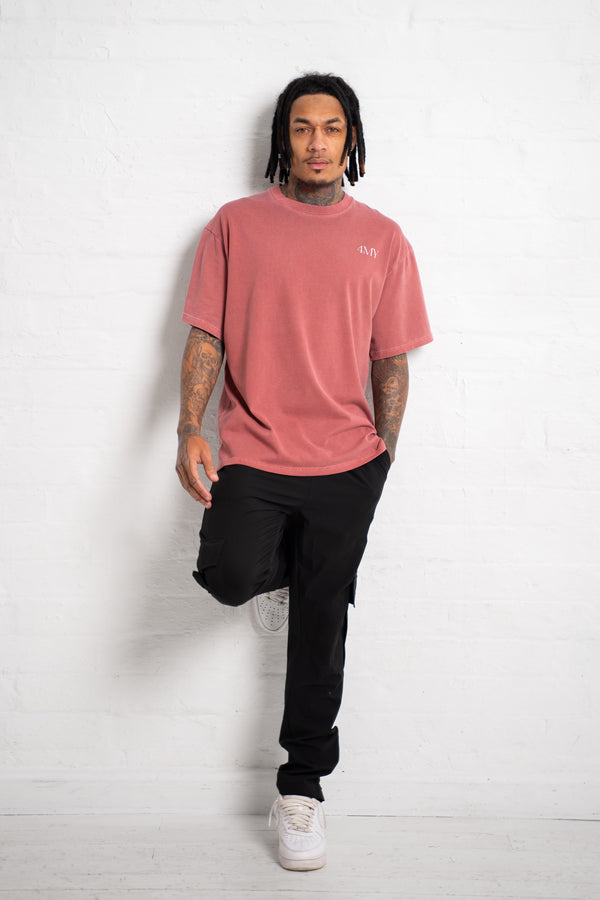 Move in Silence T-Shirt – First Edition – Brick Red - Oversized