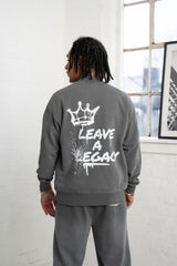 Leave a Legacy Vintage Washed Sweatshirt - Grey