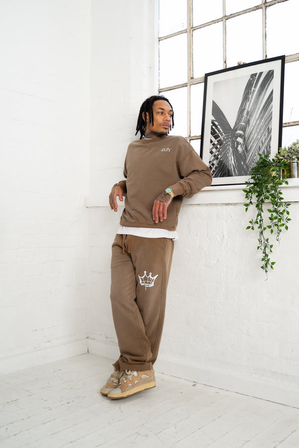 Leave a Legacy Vintage Washed Sweatshirt - Coffee