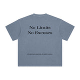 No Limits, No Excuses T-Shirt – Legacy Edition – Grey Blue - Oversized