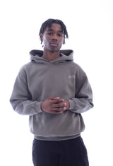 Move in Silence Fleece Boxy Hoodie – First Edition Grey -Oversized