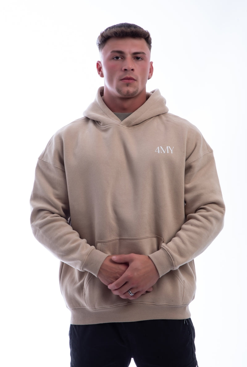 Built on Purpose Hoodie – First Edition Grey Apricot -Oversized
