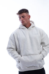 Move in Silence Hoodie – Oat Grey - Oversized
