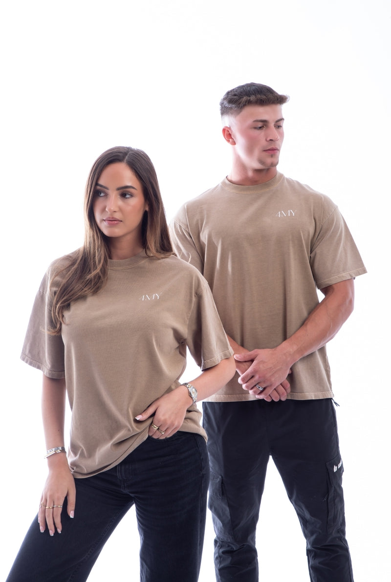 Earned Not Given T-Shirt – Legacy Edition – Stone Brown - Oversized