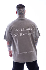 No Limits, No Excuses T-Shirt – Legacy Edition - Khaki - Oversized