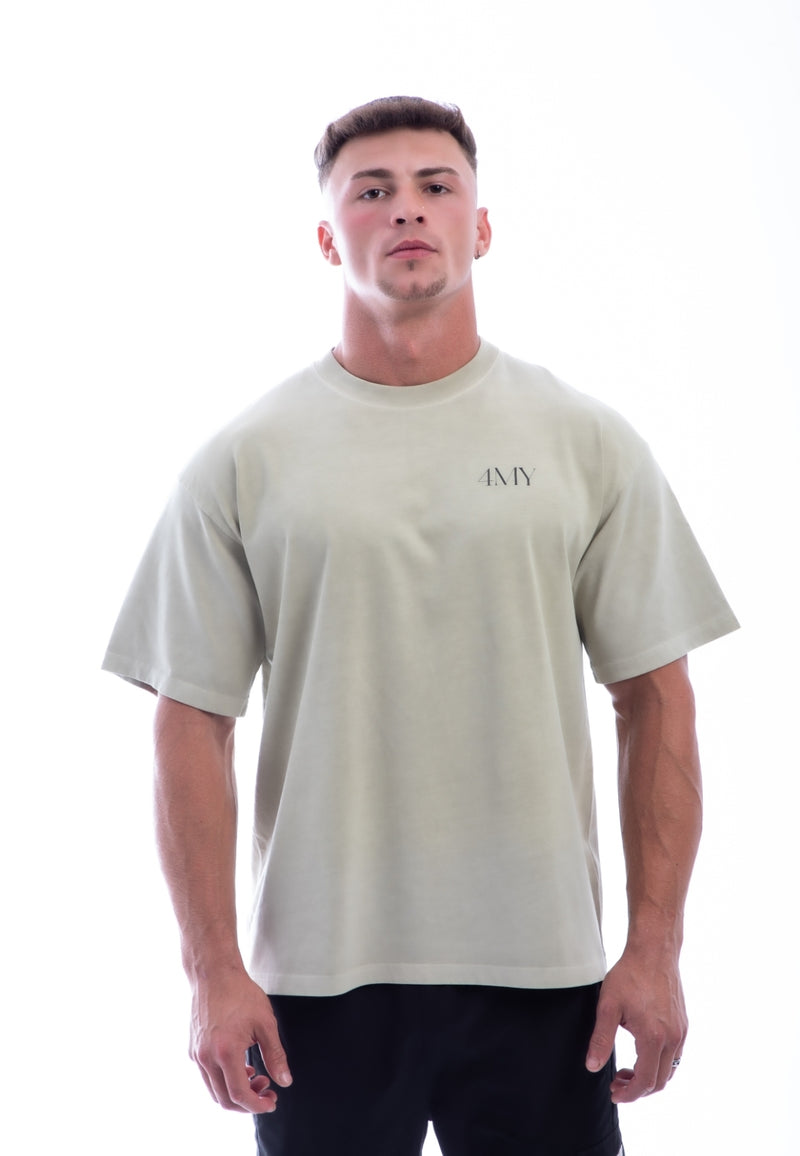 Earned Not Given T-Shirt – Legacy Edition – White Apricot - Oversized