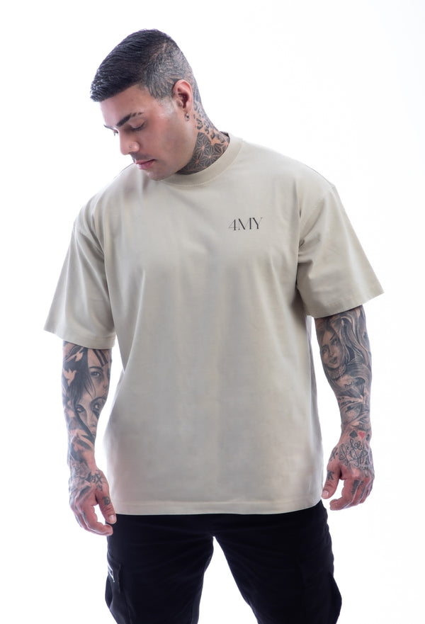 Earned Not Given T-Shirt – Legacy Edition – White Apricot - Oversized