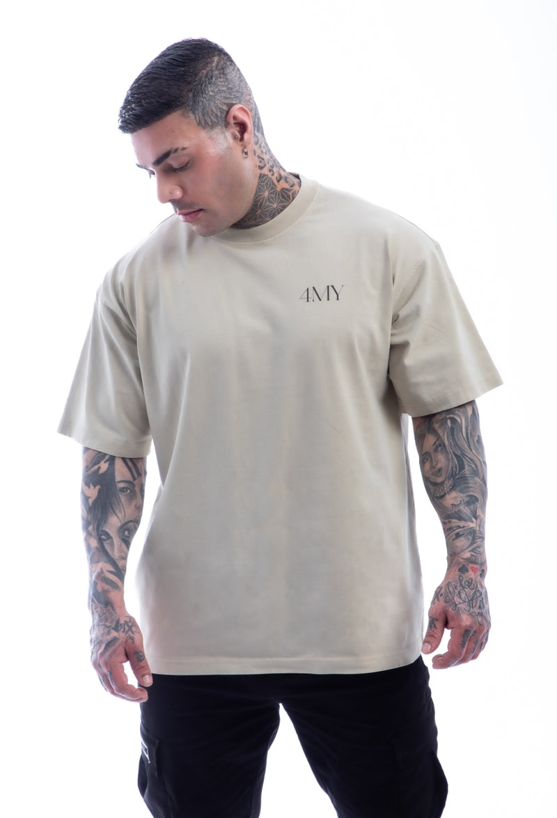 Earned Not Given T-Shirt – Legacy Edition – White Apricot - Oversized