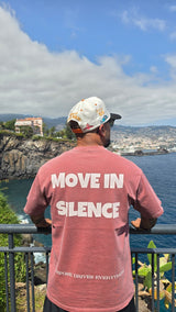 Move in Silence T-Shirt – First Edition – Brick Red - Oversized