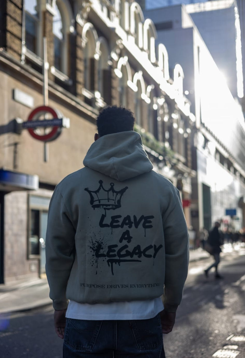 Leave a Legacy Boxy Hoodie – Khaki