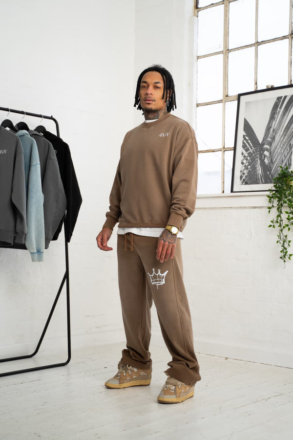 Leave a Legacy Vintage Washed Sweatshirt - Coffee