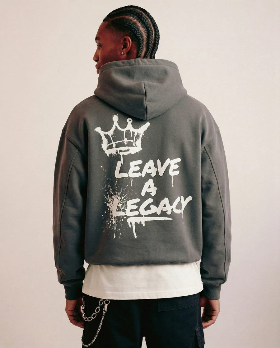 Leave a Legacy Vintage Hoodie - Grey