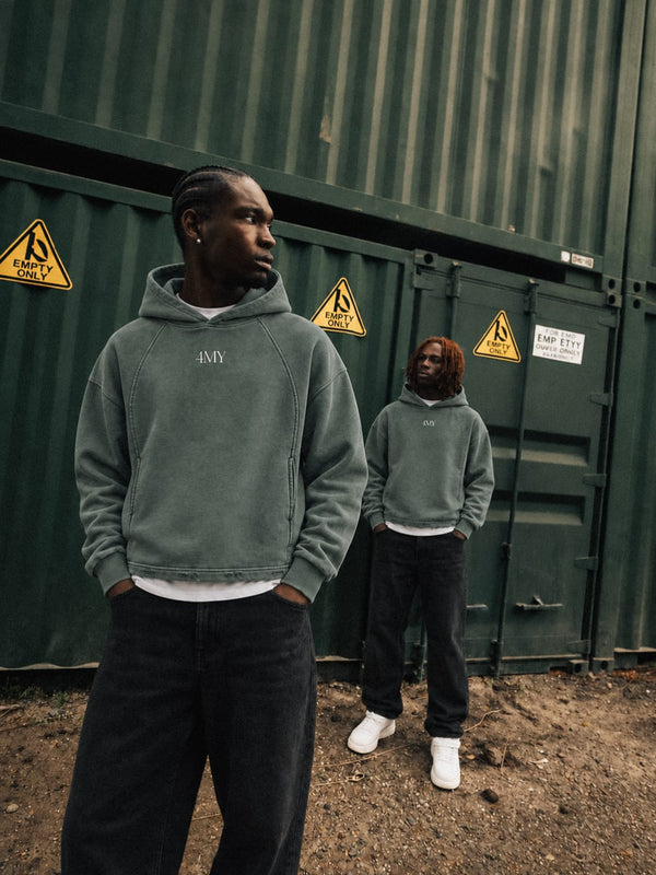 Legacy Vintage Washed Hoodie - Slate Green