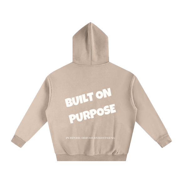 Built on Purpose Hoodie – First Edition Grey Apricot