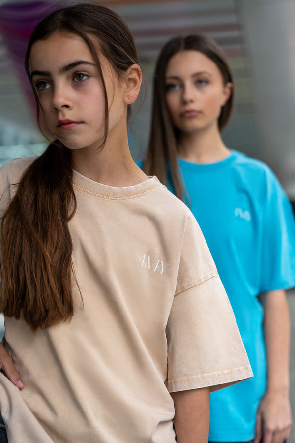 Fearless and Focused T-Shirt – Kids Edition – Light Brown - Oversized