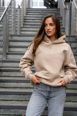 Built on Purpose Hoodie – First Edition Grey Apricot -Oversized