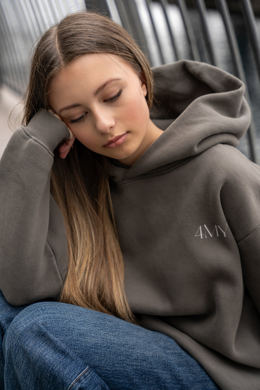 Move in Silence Hoodie – First Edition Grey -Oversized