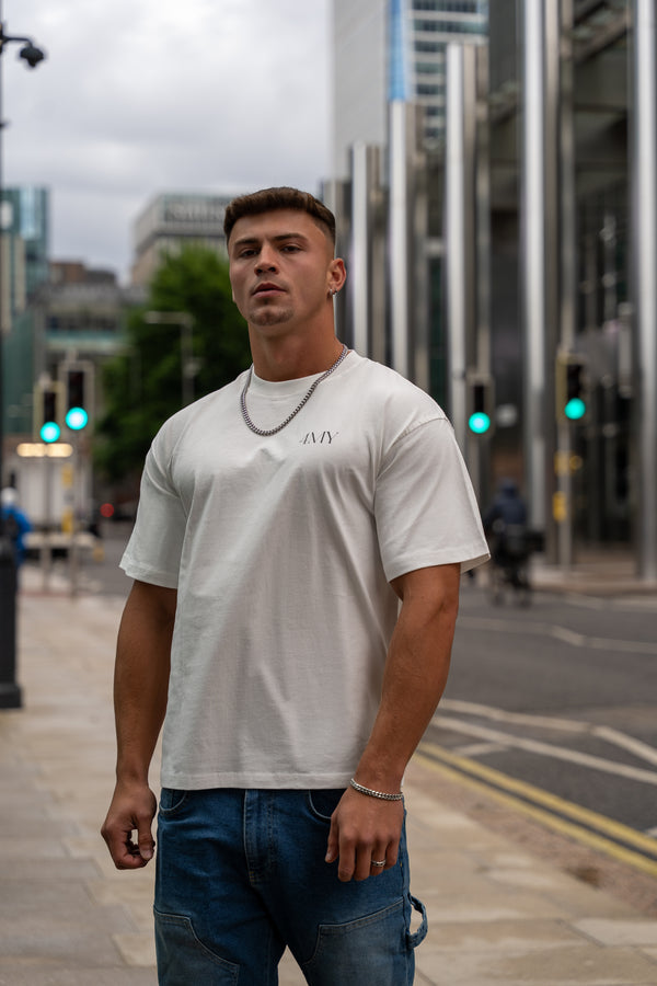 No Limits, No Excuses T-Shirt – Legacy Edition – White - Oversized