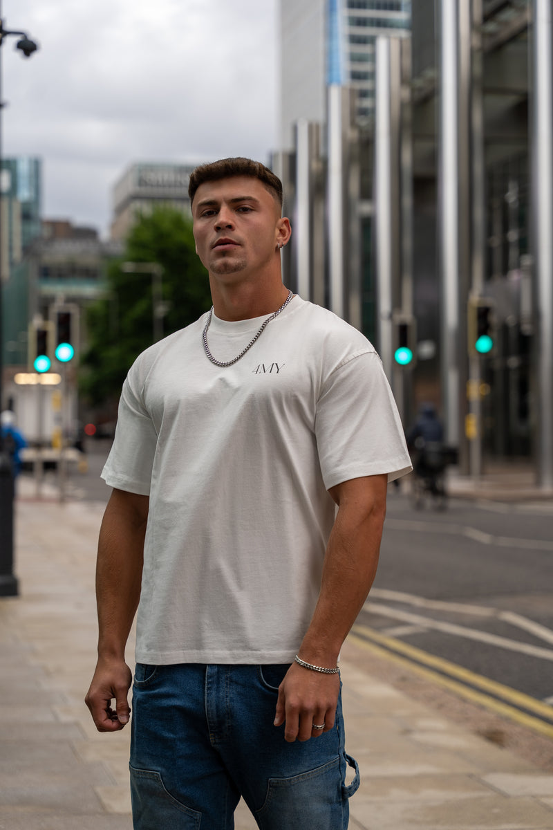 No Limits, No Excuses T-Shirt – Legacy Edition – White - Oversized