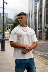 White t-shirt hustle